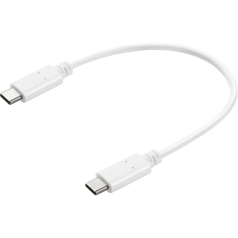 Sandberg 136-30 USB-C to USB-C Charge Cable White, 0.2M