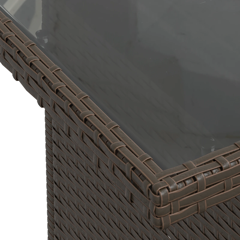 vidaXL Dārza dīvānu komplekts 11 pcs Brūns un Krēma poliratāns