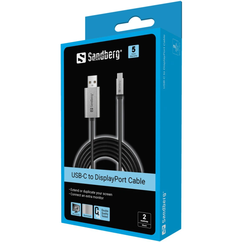 Sandberg 136-51 USB-C to DisplayPort Cable 2M