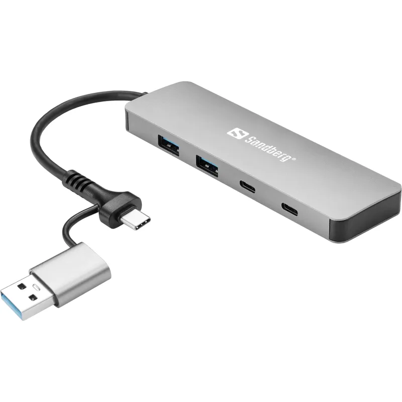 Sandberg 136-64 USB-C-A to 2xUSB-A+2xUSB-C Hub