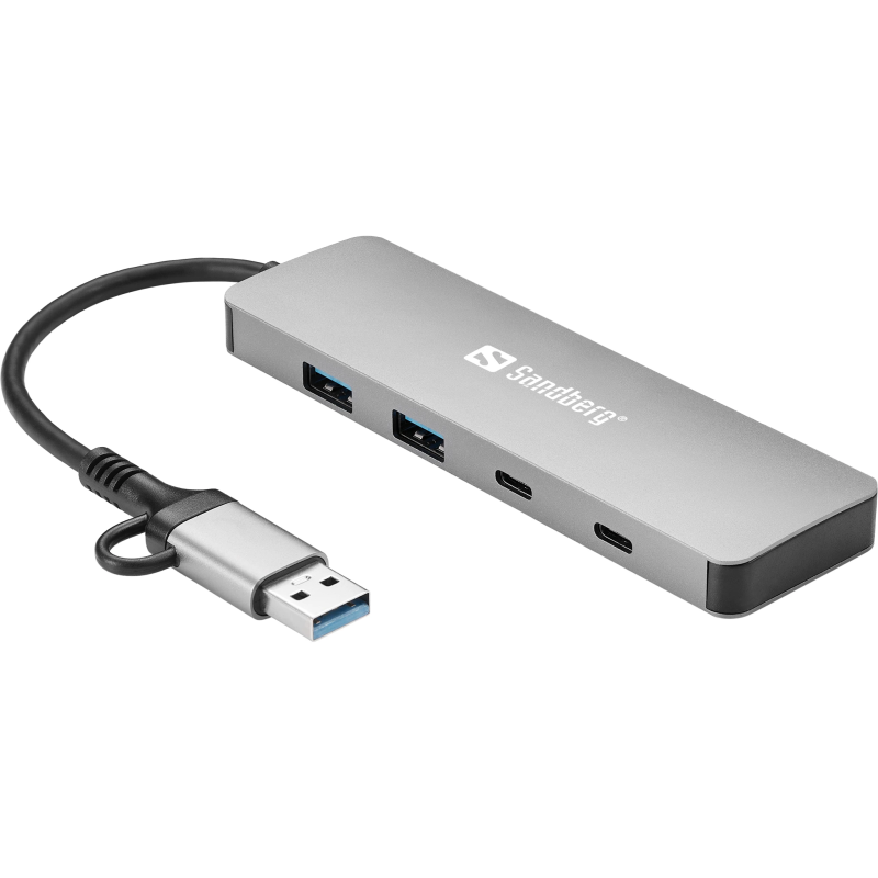 Sandberg 136-64 USB-C-A to 2xUSB-A+2xUSB-C Hub