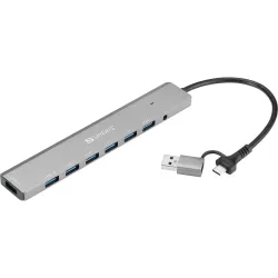 Sandberg 136-66 USB-C-A to 7 x USB 3.0 Hub