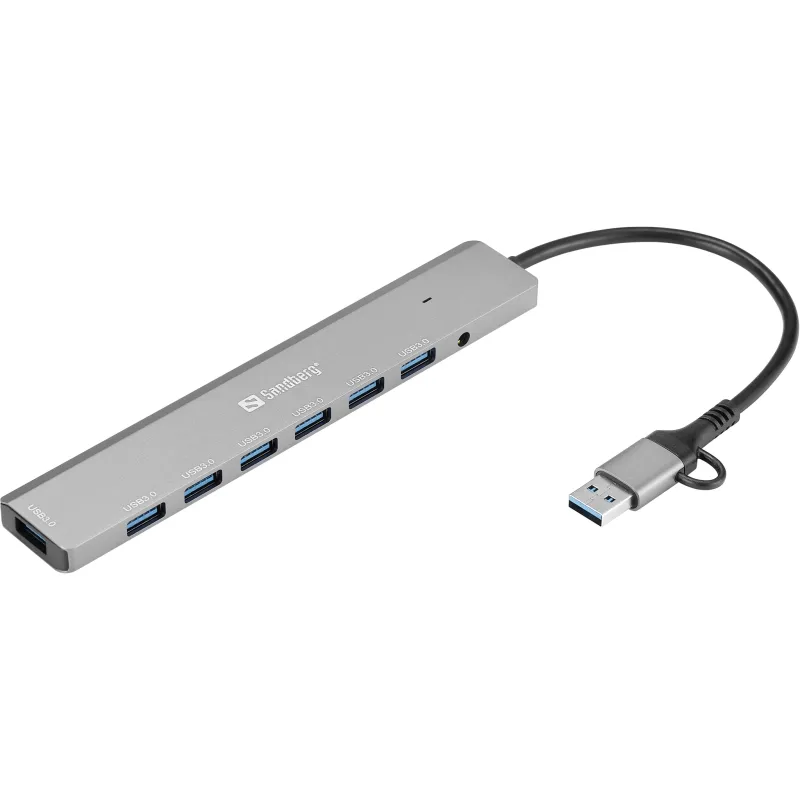Sandberg 136-66 USB-C-A to 7 x USB 3.0 Hub