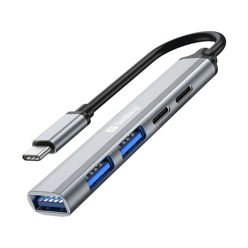 Sandberg 336-50 USB-C to 3xUSB-A+2xUSB-C Saver