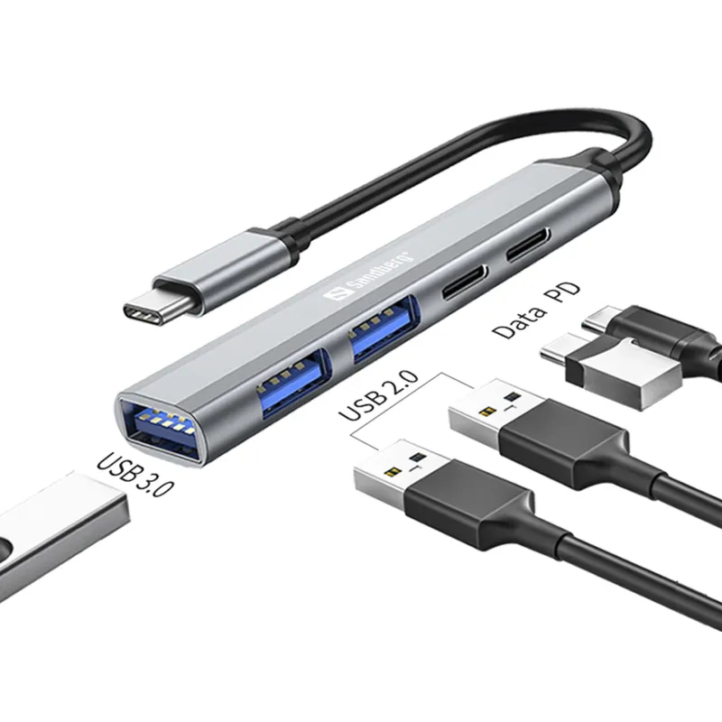 Sandberg 336-50 USB-C to 3xUSB-A+2xUSB-C Saver