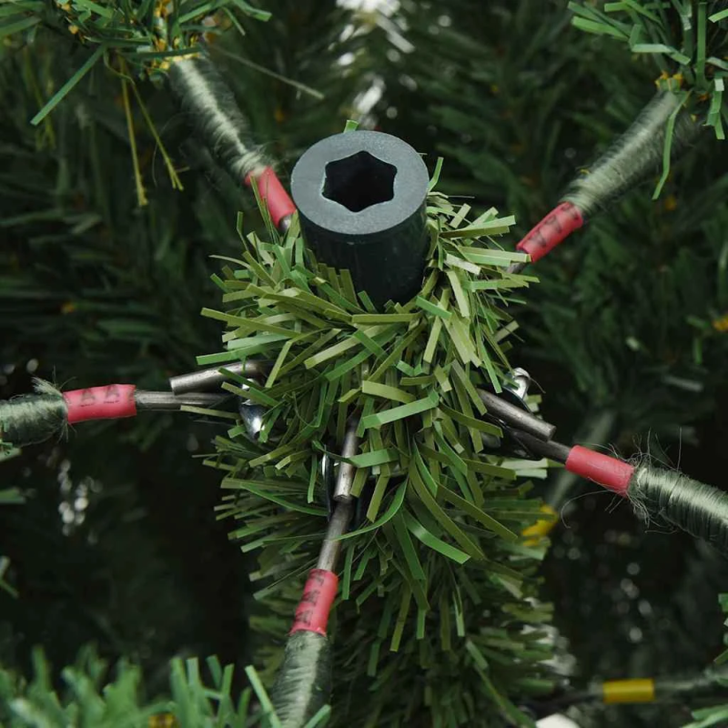 vidaXL Mākslīgā Saliekamā Ziemassvētku Egle ar statīvu Zaļa 150 cm