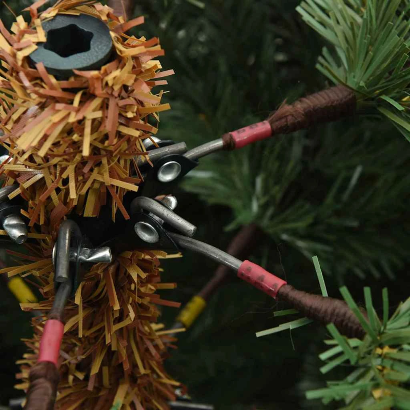 vidaXL Mākslīgā Saliekamā Ziemassvētku Egle Zaļa 180 cm PVC, tērauds