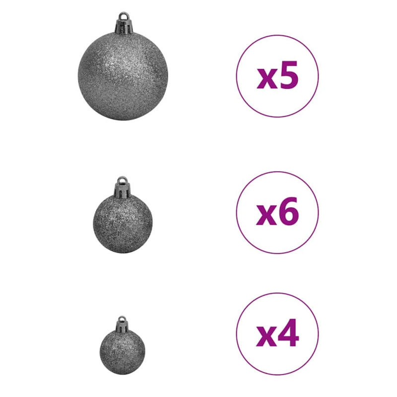 vidaXL Dirbtinis prieššventinis eglutė su šviesomis Juoda 150 cm PVC