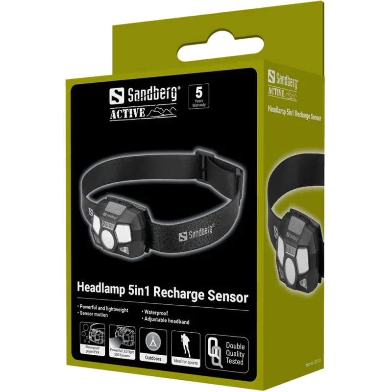 Sandberg 421-10 Headlamp 5in1 Recharge Sensor