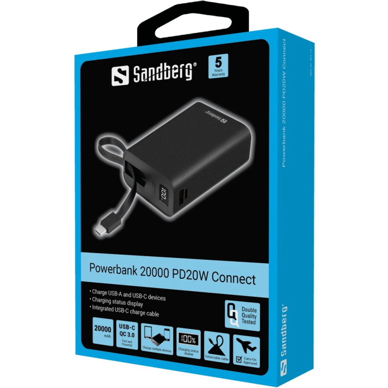 Sandberg 421-12 Powerbank 20000 PD20W Connect