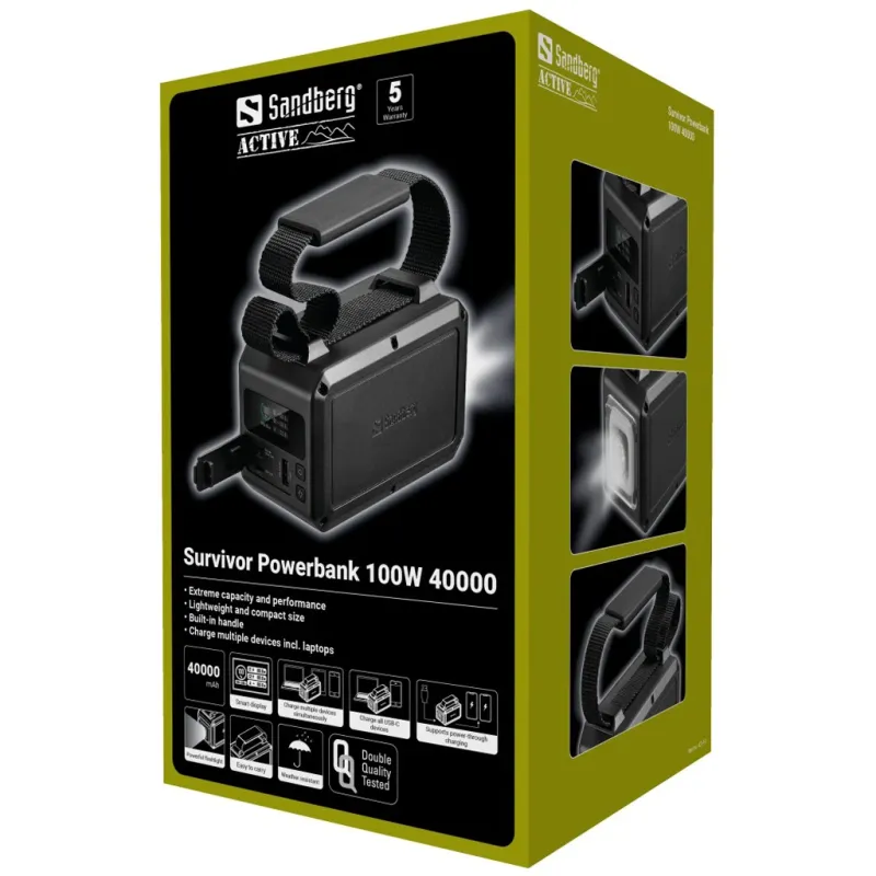 Sandberg 421-14 Survivor Powerbank 100W 40000