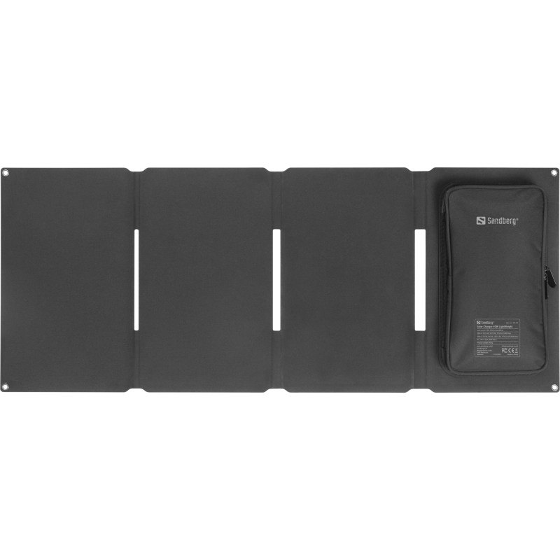 Sandberg 421-20 Solar Charger 40W LightWeight, USB-A, USB-C PD + DC outputs