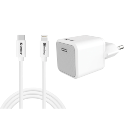 Sandberg 441-57 USB-C 20W Charger + USB-C to Lightning cable, 1M