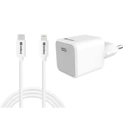 Sandberg 441-57 USB-C 20W Charger + USB-C to Lightning cable, 1M