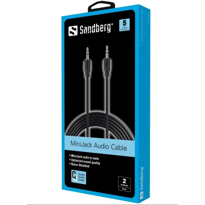 Sandberg 501-24 MiniJack Cable M-M 2m