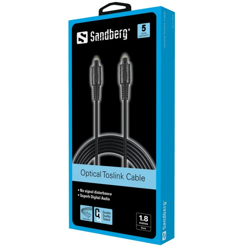 Sandberg 505-40 Optical Toslink-Toslink, 1.8m