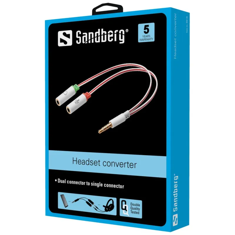 Sandberg 508-59 Headset Converter Dual- Single