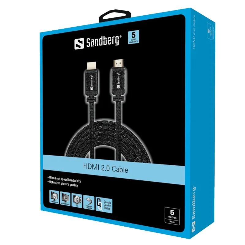 Sandberg 509-00 HDMI 2.0 19M-19M, 5m