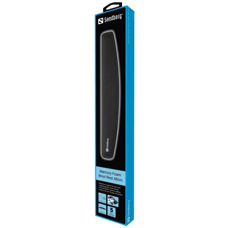 Sandberg 520-39 Memory Foam Wrist Rest 48cm
