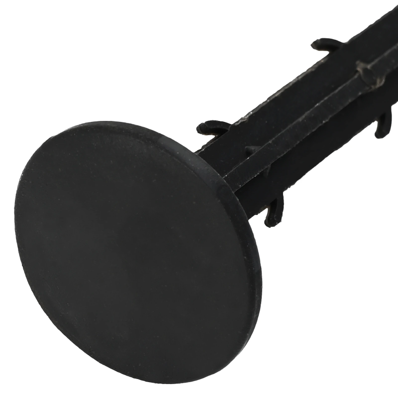 vidaXL Plastmasas tapas 100 pcs Melna DIA3 x 11 cm Plastmasa