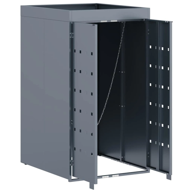 vidaXL Ratiņu atkritumu uzglabāšana ar stādītāja jumtu vienam 240L konteineram