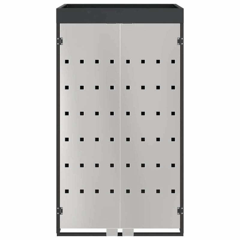 vidaXL Riteņu konteinera uzglabāšana ar stādītāja jumtu 240L konteineram