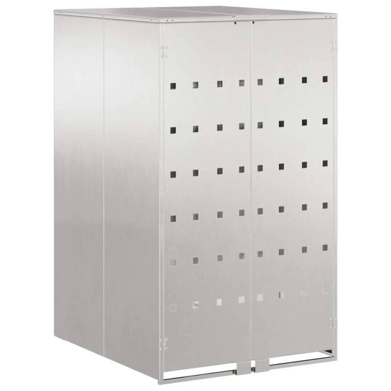 vidaXL Riteņu konteinera uzglabāšana ar gāzes pacelšanas vāku 240L konteineram