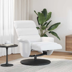 vidaXL Atzveltnes krēsls Balts 98 x 71 x 106 cm PU