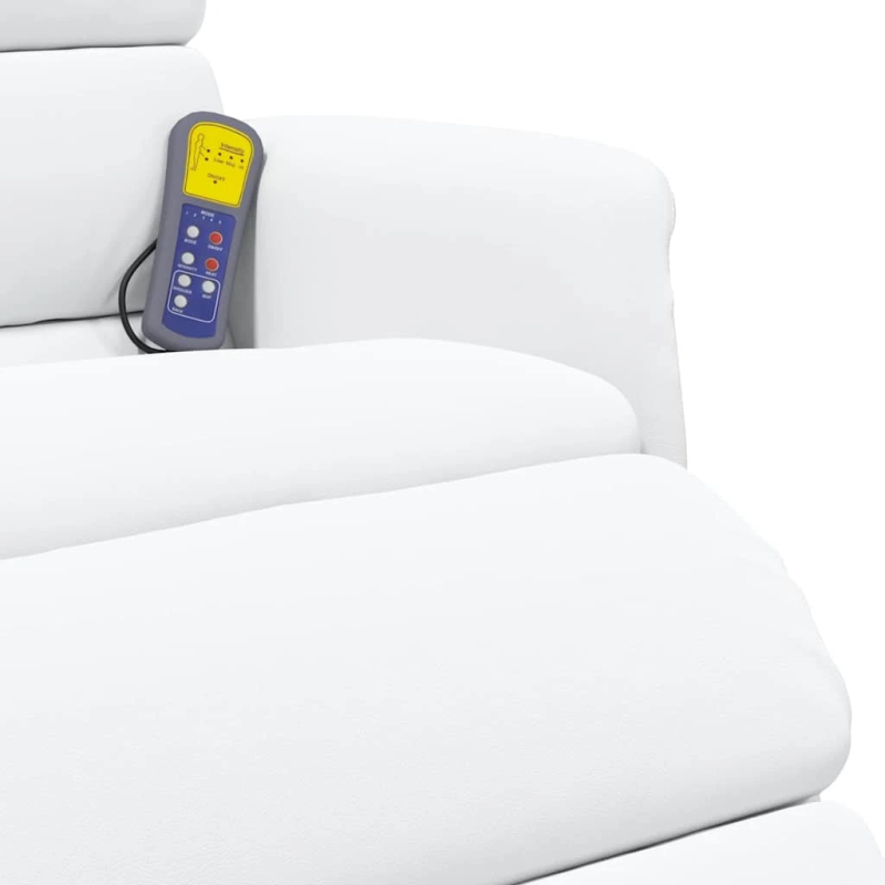 vidaXL Atzveltnes krēsls Balts 98 x 71 x 106 cm PU