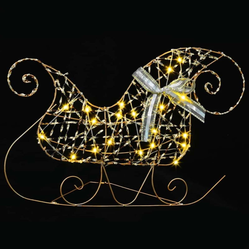 vidaXL LED brieži su 40 LED 7 pcs Zelts PET