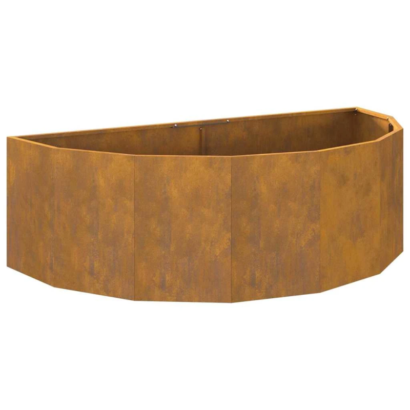 vidaXL Puķu kaste Rūsa 120 x 60 x 35 cm Novecināts tērauds