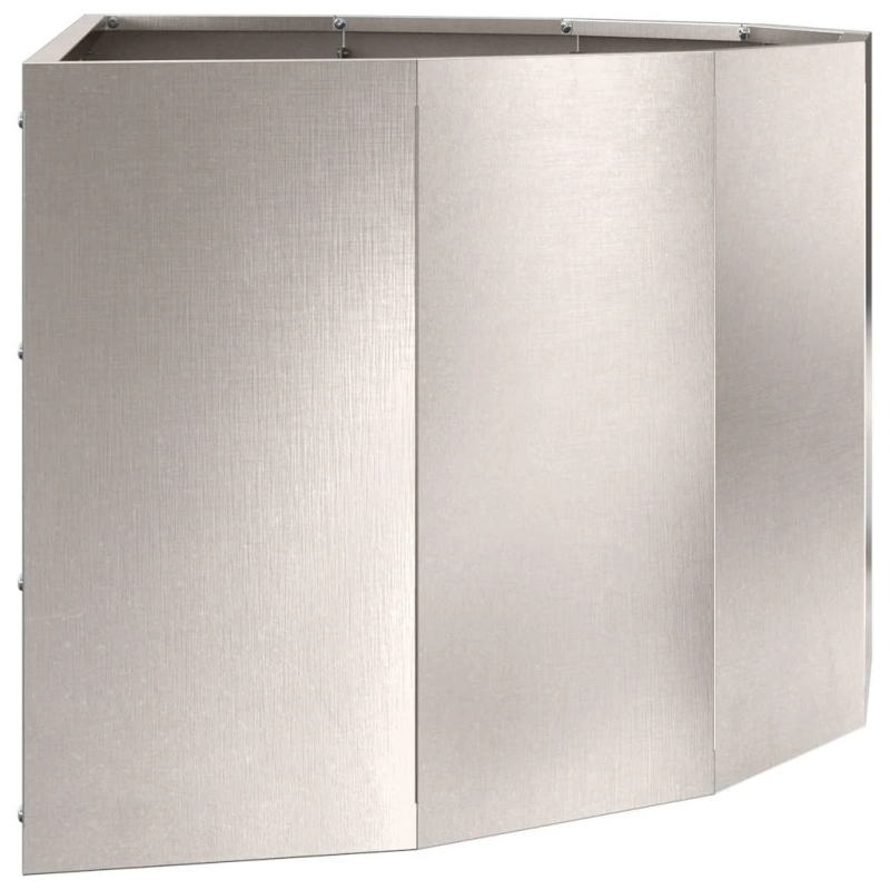 vidaXL Puķu kaste Sudraba 90 x 45 x 35 cm Nerūsējošs tērauds