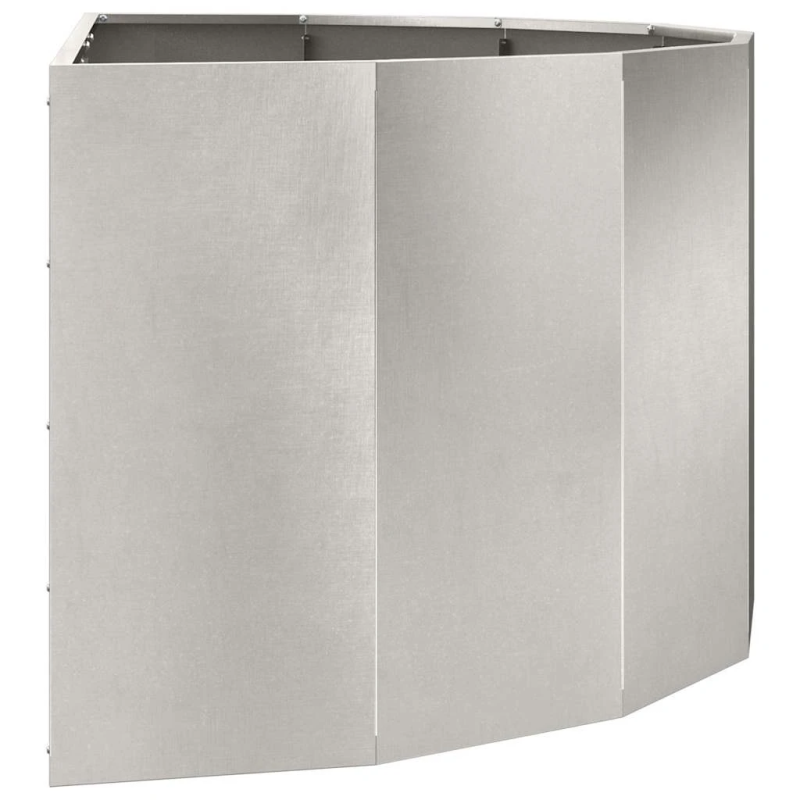 vidaXL Puķu kaste Sudraba 120 x 60 x 50 cm Nerūsējošs tērauds