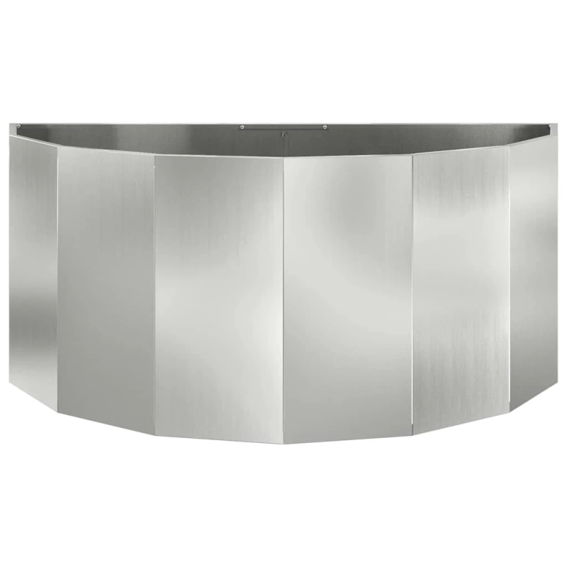 vidaXL Puķu kaste Sudraba 120 x 60 x 50 cm Cinkots tērauds