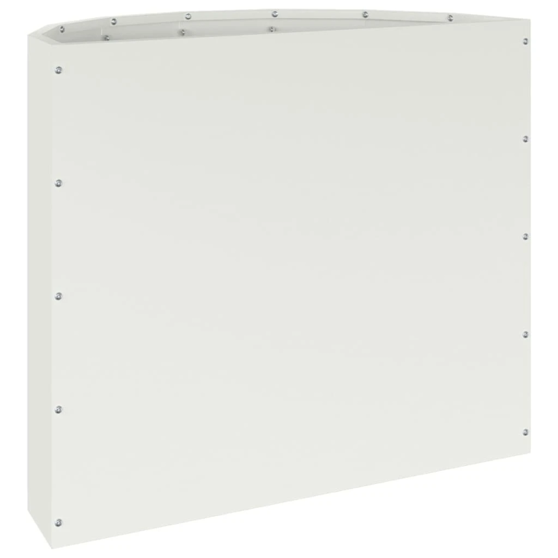 vidaXL Puķu kaste Balts 60 x 30 x 50 cm Tērauds