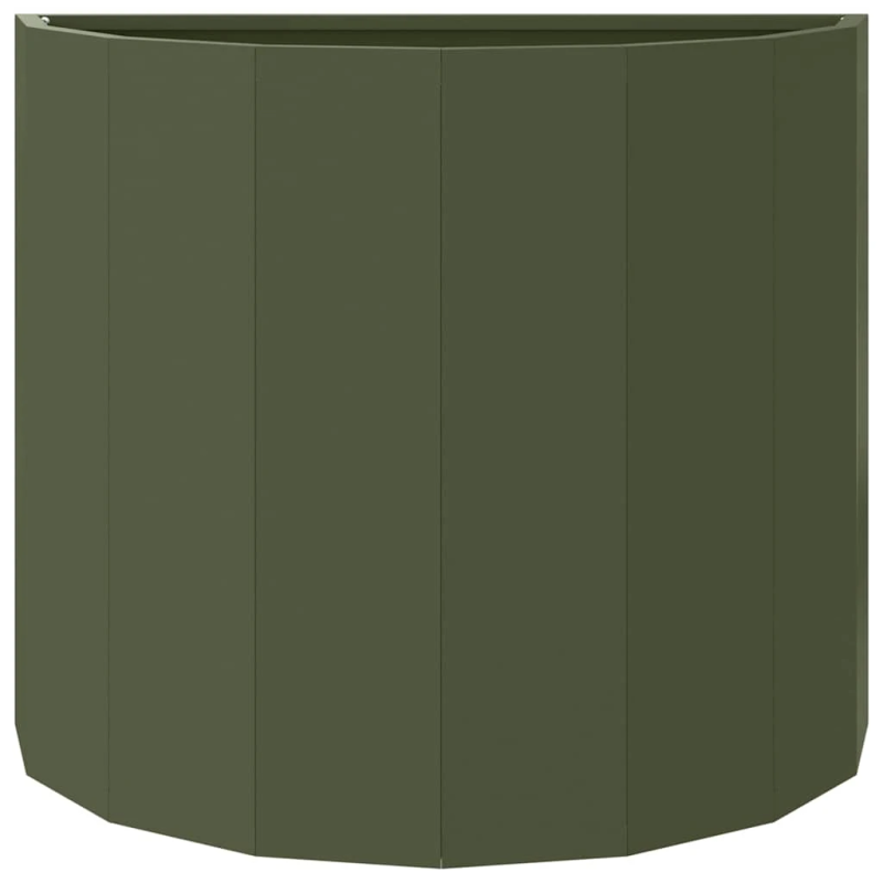 vidaXL Puķu kaste Olīvu zaļš 60 x 30 x 50 cm Tērauds