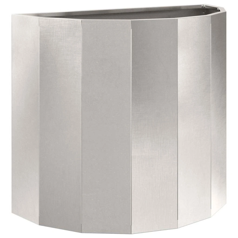 vidaXL Puķu kaste Sudraba 60 x 30 x 50 cm Nerūsējošs tērauds