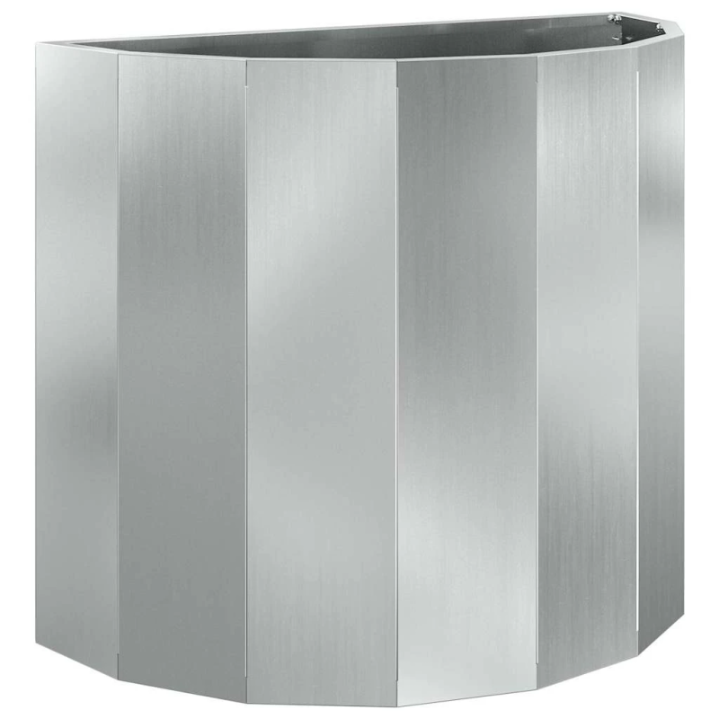 vidaXL Puķu kaste Sudraba 60 x 30 x 50 cm Cinkots tērauds