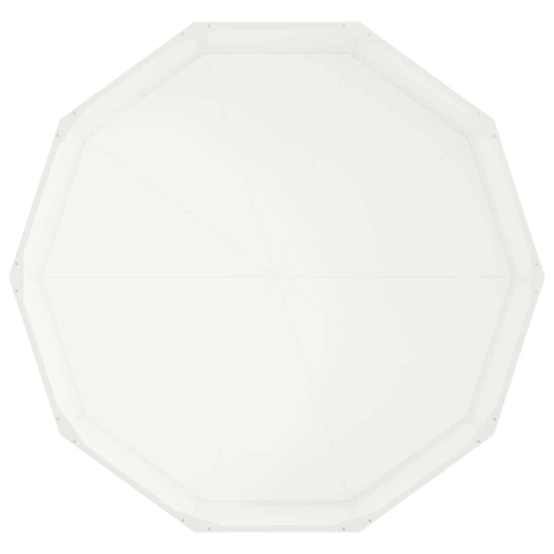 vidaXL Puķu kaste Balts 120 x 120 x 35 cm Tērauds