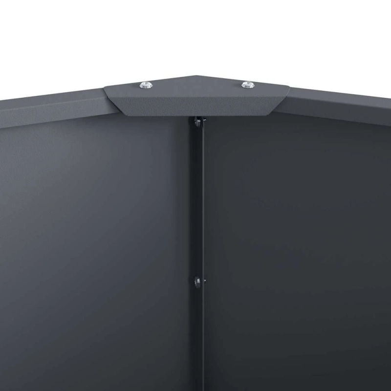 vidaXL Puķu kaste Antracīts 120 x 120 x 35 cm Tērauds