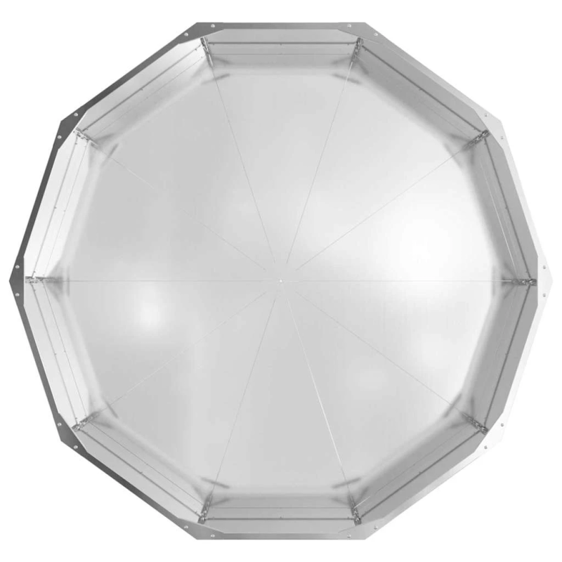 vidaXL Puķu kaste Sudraba 120 x 120 x 35 cm Cinkots tērauds