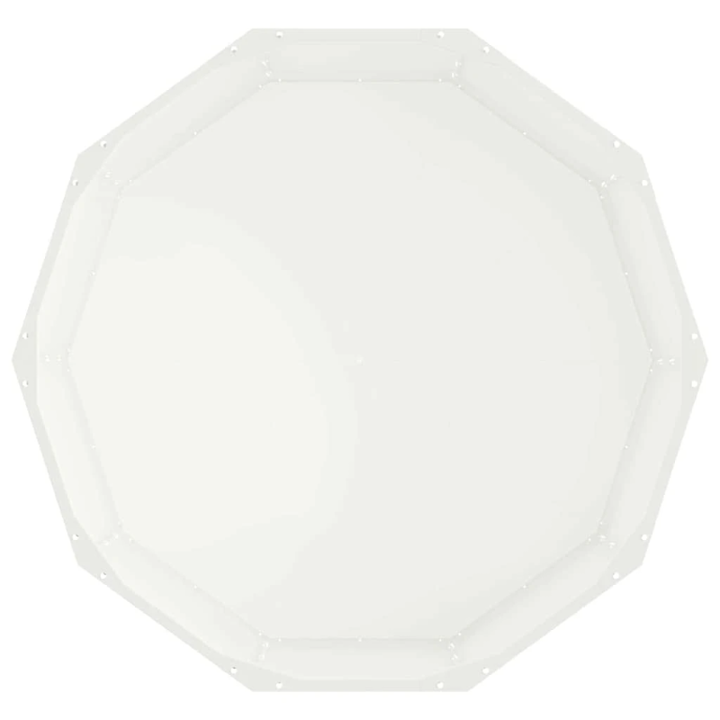 vidaXL Puķu kaste Balts 90 x 90 x 35 cm Tērauds