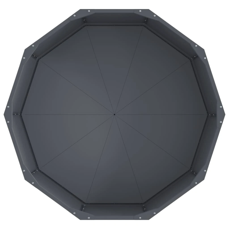 vidaXL Puķu kaste Antracīts 90 x 90 x 35 cm Tērauds