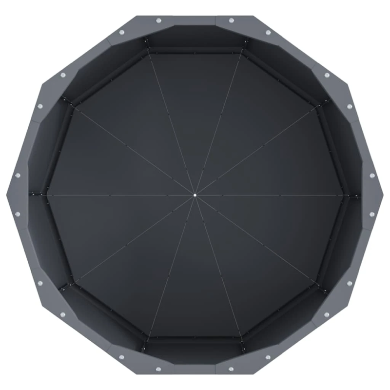 vidaXL Puķu kaste Antracīts 60 x 60 x 35 cm Tērauds