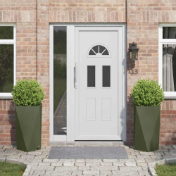 vidaXL Puķu kaste 2 pcs Olīvu zaļš 40 x 40 x 75 cm Tērauds