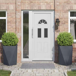 vidaXL Puķu kaste 2 pcs Antracīts 50 x 50 x 75 cm Tērauds