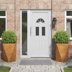 vidaXL Puķu kaste 2 pcs Rūsa 50 x 50 x 75 cm Novecināts tērauds