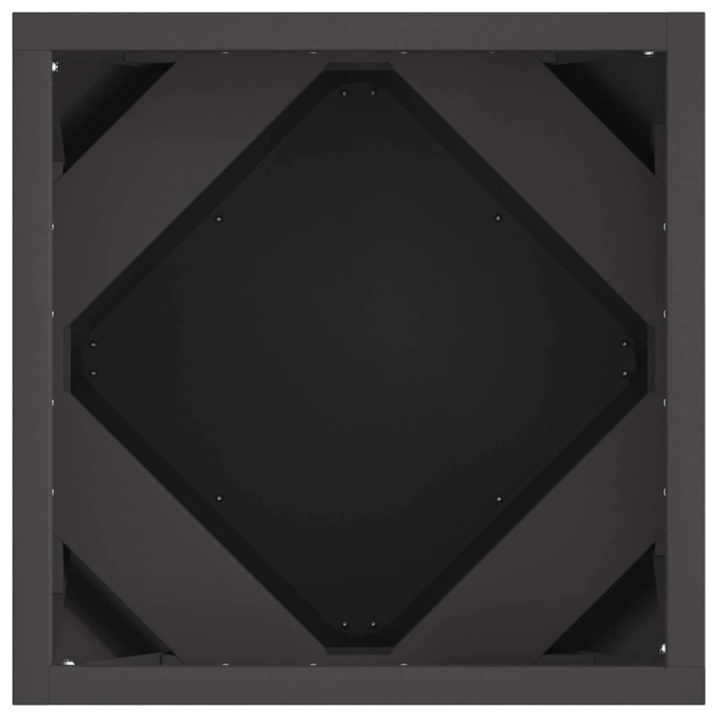 vidaXL Puķu kaste Melna 30 x 30 x 30 cm Tērauds