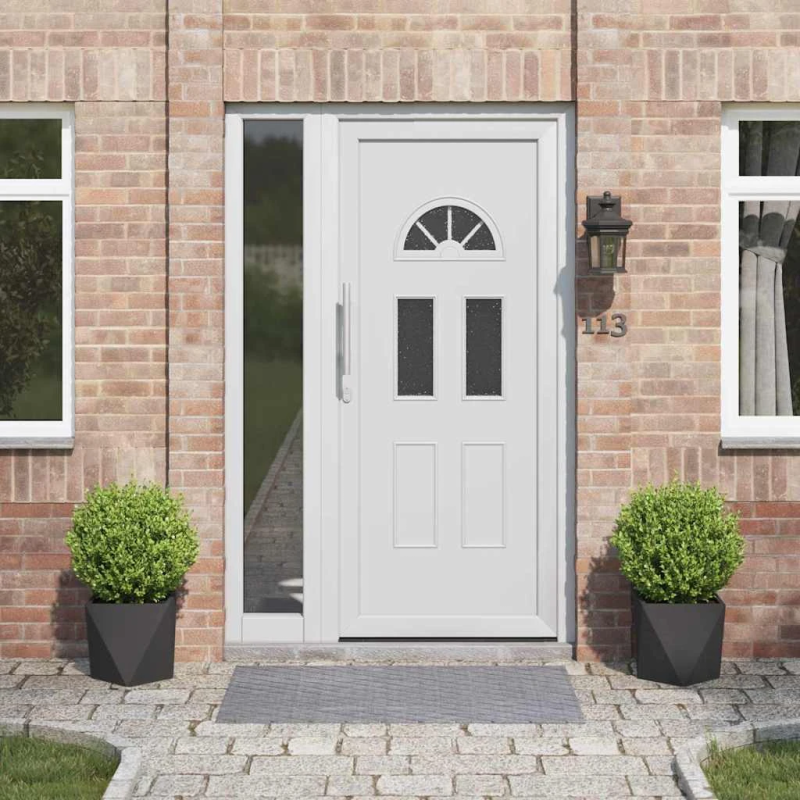 vidaXL Puķu kaste 2 pcs Melna 30 x 30 x 30 cm Tērauds