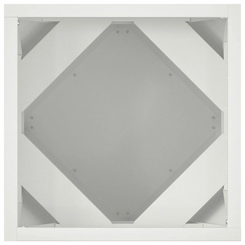 vidaXL Puķu kaste 2 pcs Balts 30 x 30 x 30 cm Tērauds